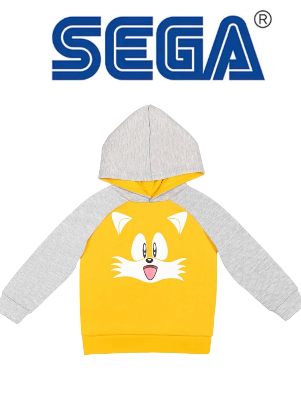 SEGA Sonic the Hedgehog Miles Prower Fleece Pullover Hoodie
